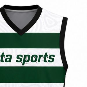 Custom Green White Volleyball Sleeveless Shirt Team Athletic Sports Top Competition Uniform Training Performance Wear Apparel - Product Image 4
