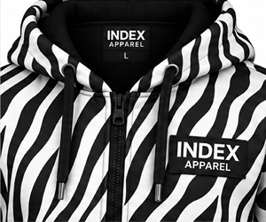 ชุดเซ็ตแทรคสูทลายม้าลายสำหรับผู้ชายจาก Index Apparel เสื้อแจ็คเก็ตมีฮู้ดแบบซิปเต็มตัว กางเกงจ็อกเกอร์ - Product Image 6