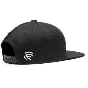 Gorra Snapback Personalizada de 6 Paneles con Visera Plana – Gorra de Algodón Sarga Negro Azabache Premium para Streetwear al por Mayor OEM - Product Image 4