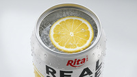 Rita Real Slice 330ml Sprankelend Citroenwater Geblikte Koolzuurhoudende Frisdrank Verfrissende Citrusdrank Groothandel OEM ODM