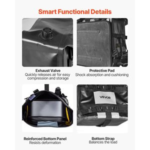 Borsa Laterale per Moto di Grande Capacità 56 L (28 L X 2), in Tessuto Impermeabile, Compatibile con la Maggior Parte delle Moto - Product Image 6