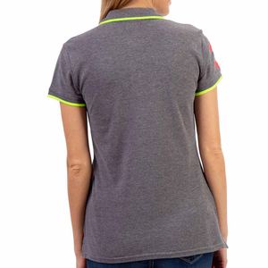 เสื้อโปโลผู้หญิง ผ้าโพลีเอสเตอร์ผสมคอตตอน ลายเรียบ พิมพ์ลายผ้าตามสั่ง สำหรับฤดูร้อน ไซส์พลัส สไตล์ลำลอง ขายส่งเสื้อโปโล - Product Image 3