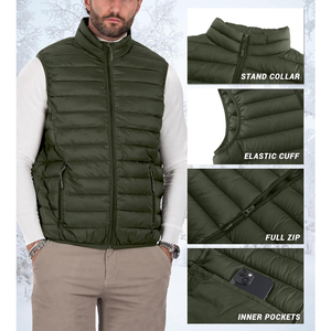 New Design Wholesale High Quality Sleeveless Puffer <b>Jacket</b> New Fashion Style Private Label <b>Men</b> Puffer <b>Jacket</b> - Product Image 4