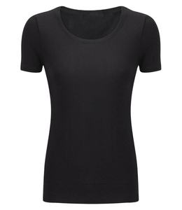 T-shirt décontracté pour femmes, col en V, grande taille, séchage rapide, coton et polyester, été, longueur courte, broderie imprimée, bouton, couleur grise - Product Image 2