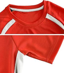 Uniforme de Fútbol Transpirable y Ligero de Color Rojo, Nuevo Diseño en Venta, Ropa Deportiva Cómoda para Niños - Product Image 4
