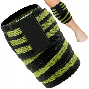 Sangle élastique professionnelle pour haltérophilie, support de protection pour coude et genou, bandes de maintien pour poignets, accessoires de gym à domicile - Product Image 1