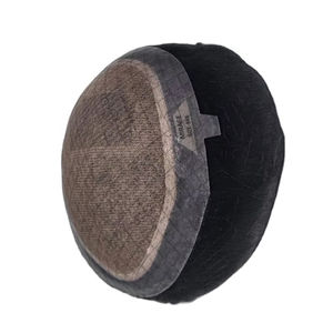 Perruque Taz Hair de haute qualité en cheveux Remy indiens, ondulée, pour hommes, avec base monofilament douce, système de toupet fabriqué au Bangladesh, ondulations profondes et lâches - Product Image 5