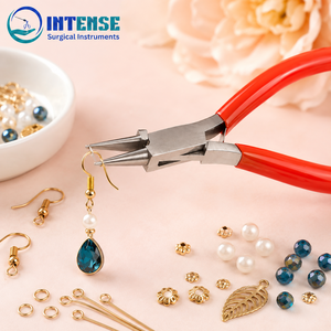 Pince à bec rond professionnel de précision pour la fabrication de bijoux avec logo personnalisé, outil manuel pour la mise en forme de fils et la perlage, vente en gros - Product Image 4