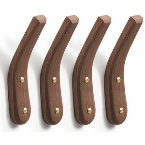 Wholesale Teak Wood Hexagonal Geometric Hook - Natural Brown - B2B - Product Image 2