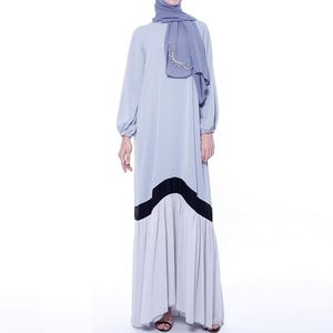 Brown Floral Embroidered Abaya V Neck <b>Long</b> Sleeve Floor Length Modest <b>Dress</b> Women Plus Size Middle East Style Dubai Abaya - Product Image 6