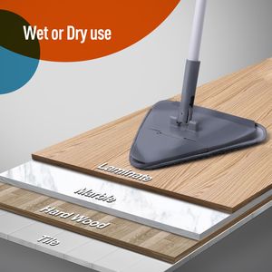 Adjustable Handle Flexible Triangle <b>Mop</b> Effortlessly Clean <b>Walls</b> Windows and Floors - Product Image 2