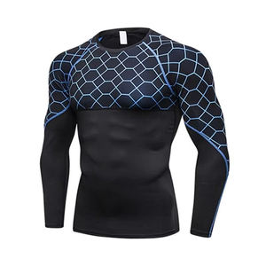 T-shirt de sport MMA à manches courtes, rashguard, pour entraînement BJJ, performance, évacuation de l'humidité, coupe extensible, vêtements de sport flexibles. - Product Image 5