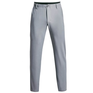 Pantalones de Golf para Hombre, Corte Recto, Ligeros, Transpirables, de Poliéster, Casuales, de Verano, con Cinturón, Cintura Media, Frente Plano - Product Image 2