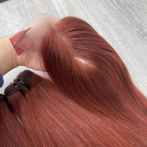 Super doble dibujado de hueso vietnamita pelo liso al por mayor 100% extensiones de cabello virgen vietnamita con cierre - Product Image 5