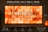 Panneaux muraux en sel de l'Himalaya Whisper Salt, tailles personnalisables, rétroéclairés, écologiques, faits à la main, modernes, décoratifs, bien-être