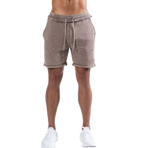 Shorts de bain pour hommes tendance et haut de gamme, 100% coton, toile unie, respirant, élégant, taille élastique, séchage rapide, écologique - Product Image 2