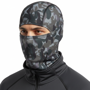 Cagoule tactique camouflage haute élasticité en maille respirante, protection intégrale du visage et du cou contre les UV pour la chasse - Product Image 4