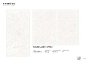 Carreaux de porcelaine brillants de haute qualité, haute résistance, format 600x1200, grands carreaux pour sol et mur, pour usage luxueux - Product Image 3