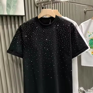 เสื้อยืดคอกว้าง แขนยาว ทรงหลวม สไตล์ลำลอง ผ้าโพลีเอสเตอร์ ระบายอากาศได้ดี สไตล์สตรีท  ลายพิมพ์นูนสีตัดต่อด้านหน้า - Product Image 1
