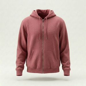 Sudadera con capucha premium para hombre, de forro polar grueso, personalizable, informal, con cremallera, para uso exterior. - Product Image 1