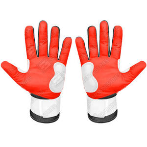 Guantes de Bateo de Béisbol/Sóftbol SAAR INDUSTRIES para Adultos, Multicolores, Resistentes, Antideslizantes, de Cuero, con Cierre de Velcro, Transpirables y Largos - Product Image 4