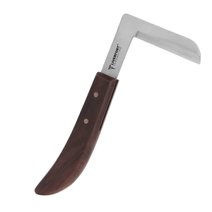 Couteau de fermeur de haute qualité pour sabots, droitier et gaucher, lame en acier inoxydable ultra-affûtée, manche ergonomique réglable, réutilisable pour animaux - Product Image 1