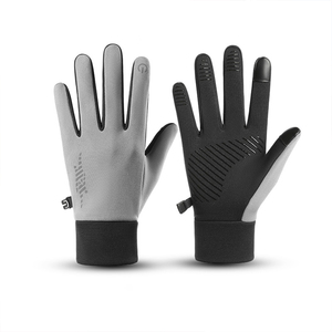 Guantes de Seguridad de Piel de Cabra Negra, Resistentes al Viento, Cálidos, Ignífugos, Antideslizantes, de Dedo Completo, Unisex, para Deportes de Invierno y Ciclismo, Venta al Por Mayor - Product Image 1