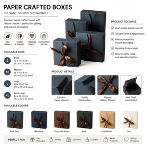 Caja de Regalo Cosmética de Cartón Repujado de Lujo con Cierre de Cinta, Diseño Plegable Reutilizable para Empaque de Regalos Premium - Product Image 6
