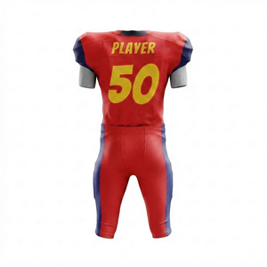 ชุดยูนิฟอร์มอเมริกันฟุตบอลแบบสั่งทำพิเศษพร้อมลายพิมพ์แบบ Sublimation ชุดเสื้อเจอร์ซีย์และกางเกงสำหรับทีมเยาวชนและผู้ใหญ่ในสหรัฐอเมริกาและยุโรป - Product Image 2