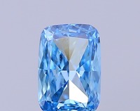 Diamant de laboratoire HPHT bleu vif fantaisie de 0,61 carat, taille coussin modifiée, clarté VS1, polissage excellent, prix d'usine en gros