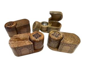 Latest Collection Acacia <b>Wood</b> Incense <b>Burner</b> With Box <b>For</b> Ramadan Eid Special Gift High Quality Modern Mubkhara Luxury Medkhan - Product Image 5