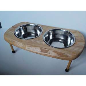 Comedero de Madera Resistente para Perros, Producto Promocional para Mascotas de Uso Prolongado - Product Image 1