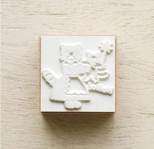 Sello de Goma de Madera con Diseño de Animalito Japonés, Aiko Fukawa, para Manualidades, Álbumes de Recortes y Diarios - Product Image 3