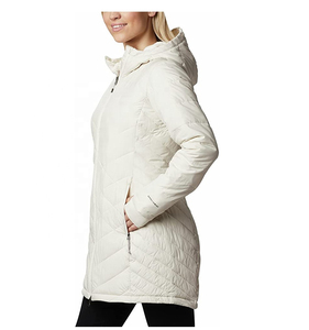 Chaqueta de Invierno para Mujer, Estilo Ecuestre, Acolchada, con Cuello Alto, Manga Larga, Transpirable, con Patrón Geométrico, SHORT SIGN - Product Image 3