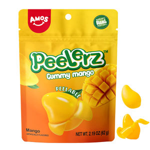 AMOSS Peelerzz Mango Flavor Peelable Gummy Candy 6oz <b>Bags</b> 12 <b>Bags</b> Per Master Carton For Vending Machine Operators Wholesale - Product Image 2