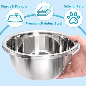 Factory Supply Stainless Steel Portable Eco-Friendly Dog & Cat <b>Bowls</b> for Multi-Pet Households Waterproof & Leak Proof - Product Image 4