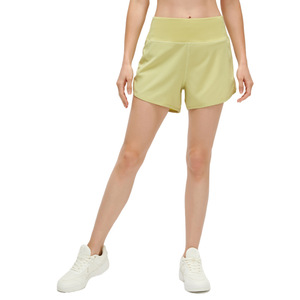 Pantalones Cortos Deportivos Elásticos de Cintura Alta para Hombre, Transpirables, de Yoga, Color Sólido, con Bolsillos, Casuales, 100% Algodón - Product Image 2