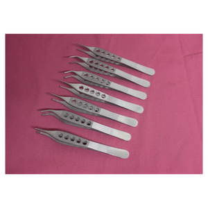 ชุดคีมจับผ้าก๊อชเชอร์ขนาดเล็ก 7 ชิ้น ยี่ห้อ Adson รุ่น Micro Kocher Forceps แบบใช้มือ ขนาด 1x2/7x7/9x9 ฟัน คีมผ่าตัด สแตนเลสสตีล - Product Image 6