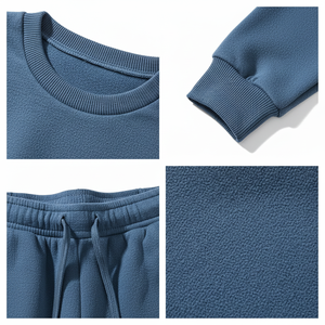 Wholesale New Design Men's Sportswear Sets Breathable 100% Cotton <b>Tracksuits</b> for Winter - Product Image 5