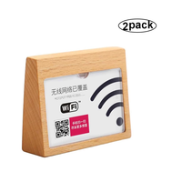 Présentoir de prix en bois de hêtre naturel peint, support de carte de présentation de produits, style européen pour le commerce