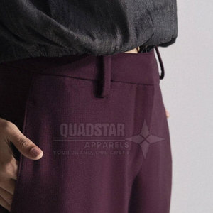 Pantalon formel d'hiver pour femme adulte, style unique, couleur unie, personnalisable, service OEM de haute qualité - Product Image 5