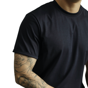 เสื้อยืดผู้ชายไซส์ใหญ่ สีขาว แฟชั่นฤดูร้อน แขนสั้น ทรงลำลอง ผ้าบาง น้ำหนัก 220 กรัม ผ้าถัก ปักลายตัวอักษร - Product Image 5