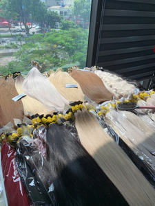 Fábrica de pelo caliente todos los colores extensiones a granel al por mayor crudo vietnamita humano Premium recto - Product Image 5