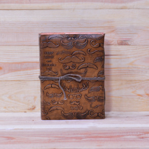 Wholesale Factory Price Genuine Vintage <b>Leather</b> Bound Journal 7x5 Hardcover Sketchbook Pencil Paper Cotton Rug Dairy Gift - Product Image 2