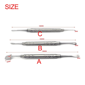 3 séparateurs périostaux doubles de haute qualité pour le lifting d'implants dentaires, outil dentaire, instruments dentaires, kit professionnel - Product Image 4