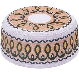 Chapeau Kufi d'été pour homme, casquette religieuse élégante pour la prière, chapeau de prière décontracté pour musulmans, chapeau Taqi en coton, chapeau islamique musulman pour l'Arabie Saoudite - Product Image 1