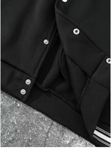Chaqueta Deportiva Unisex PROFIT SPORTS para Invierno, con Letras, de Lana/Cuero, Cuello en V, Casual, Reversible, Resistente al Viento, Transpirable, de Poliéster, Corte Regular - Product Image 5