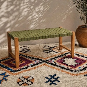 Banco de Madera Maciza con Diseño Moderno en Espiga para Uso en Exteriores, Resistente al Agua, Ecológico y Duradero, Ideal para Parques, Salas de Estar, Patios y Centros Comerciales - Product Image 2
