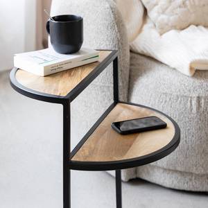 Mesa auxiliar Vandana Lyra Aureo de madera de mango y metal - Product Image 5