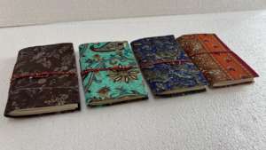 Cuadernos con Tapa de Tela Étnica Hecha a Mano, Impresos en Serigrafía sobre Tela Sari, con Páginas de Algodón, para Regalo, Tiendas de Papelería - Product Image 2